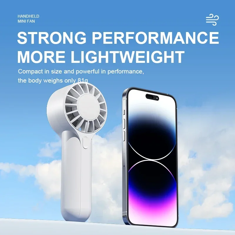 

New mini turbo silent small fan Handheld Portable Air Conditioner Cooler Fans USB Rechargeable Fan Outside Travel Artifact