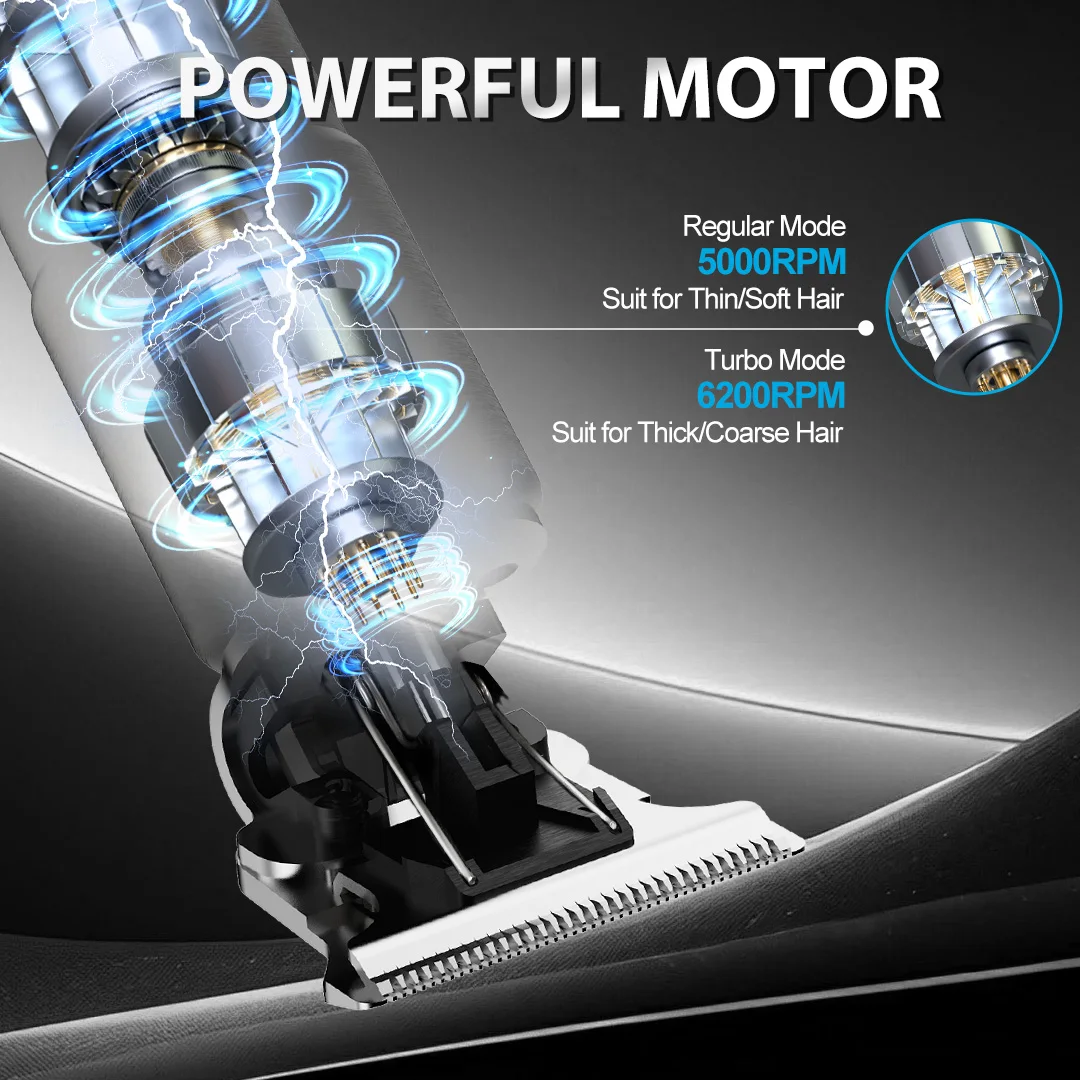 مجموعة ماكينة قص الشعر الاحترافية من سيجوي للرجال، ماكينة قص الشعر الكهربائية اللاسلكية القابلة لإعادة الشحن #3