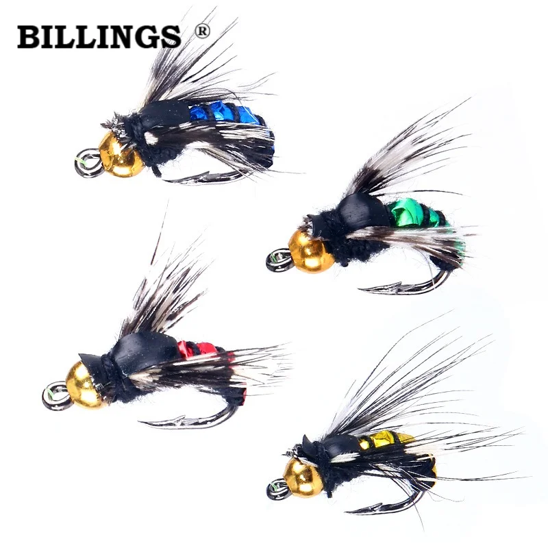 BILLINGS 1pcs Sinking Bio-Mimetic Insect Fly Hook Modified Fly Hook Fly Lure Micro-Realistic Mosquito and Small Flys Set