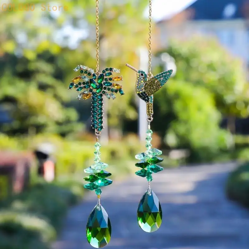 Crystal Suncatchers for Window Hanging Sun Catchers Indoor Rainbows Maker Crystals for Home Garden Decors Xmases Gift D0LD