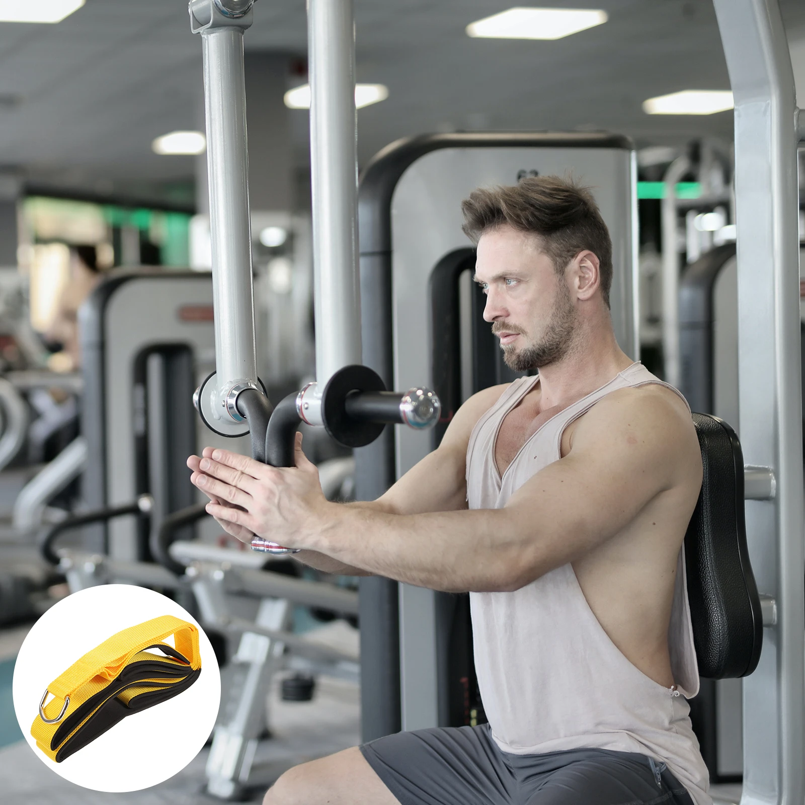 

1pcs Triceps Rope Fitness Pull Down Rope For Bicep Tricep Training Heavy Duty Gym Exercise Tool Home Workout Equipment