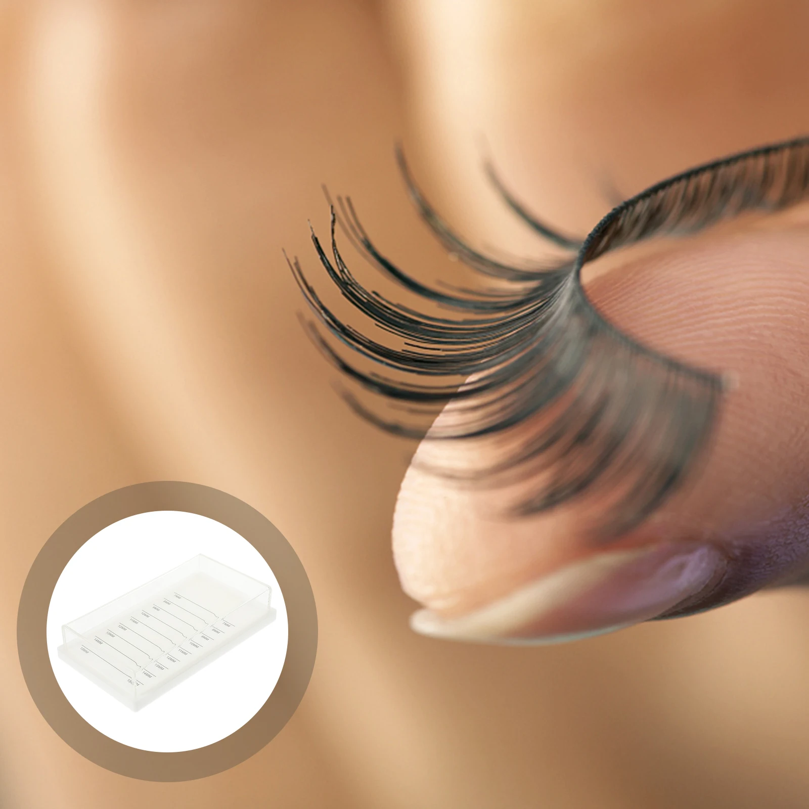

Acrylic Storage Box False Lash Organizer Case Clear Portable Container For Women Travel Household False Packaging Box