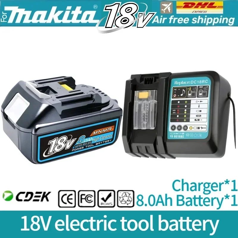 6AH 8AH 10AH 12AH Voor Makita 18V Batterij Power Tools Li-Ion Vervanging LXT BL1840 BL1850 voor 18V Schroevendraaier met BMS ✅ ? ?