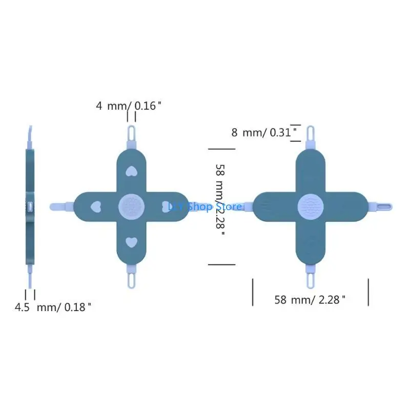 T8UD 4 في 1 منظف للأنف والأظافر والسرة، أداة للعناية الصحية، أداة إزالة شمع الأذن