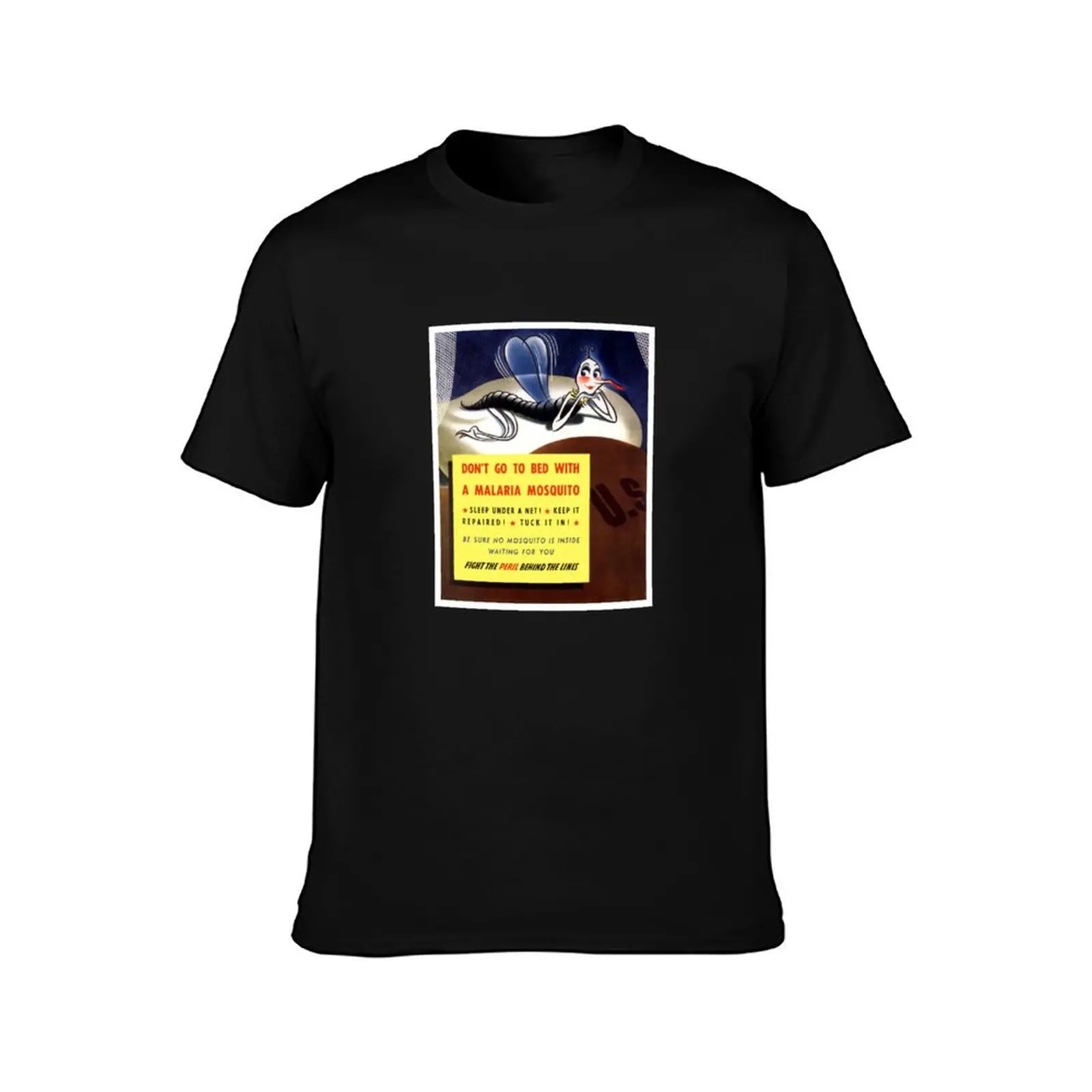 Don't Go To Bed With A Malaria Mosquito T-Shirt Quick Dry Light Sports T-Shirt