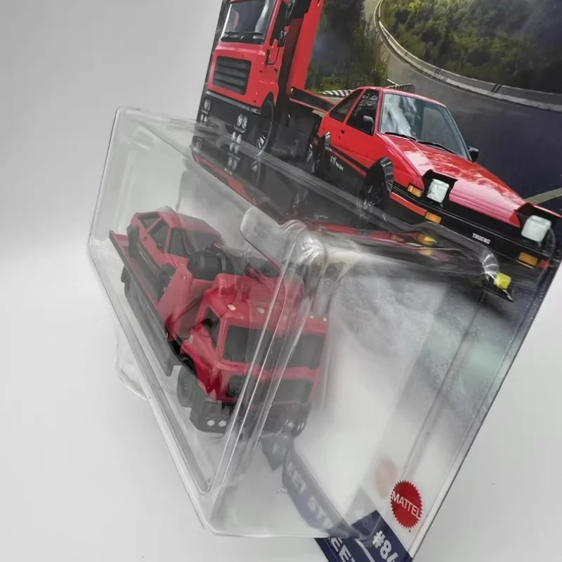 Genuine Hot Wheels Premium Car Culture TOYOTA AE86 Team Transport #84 Metal Collectible 1/64 Diecast Model Vehicle Toys