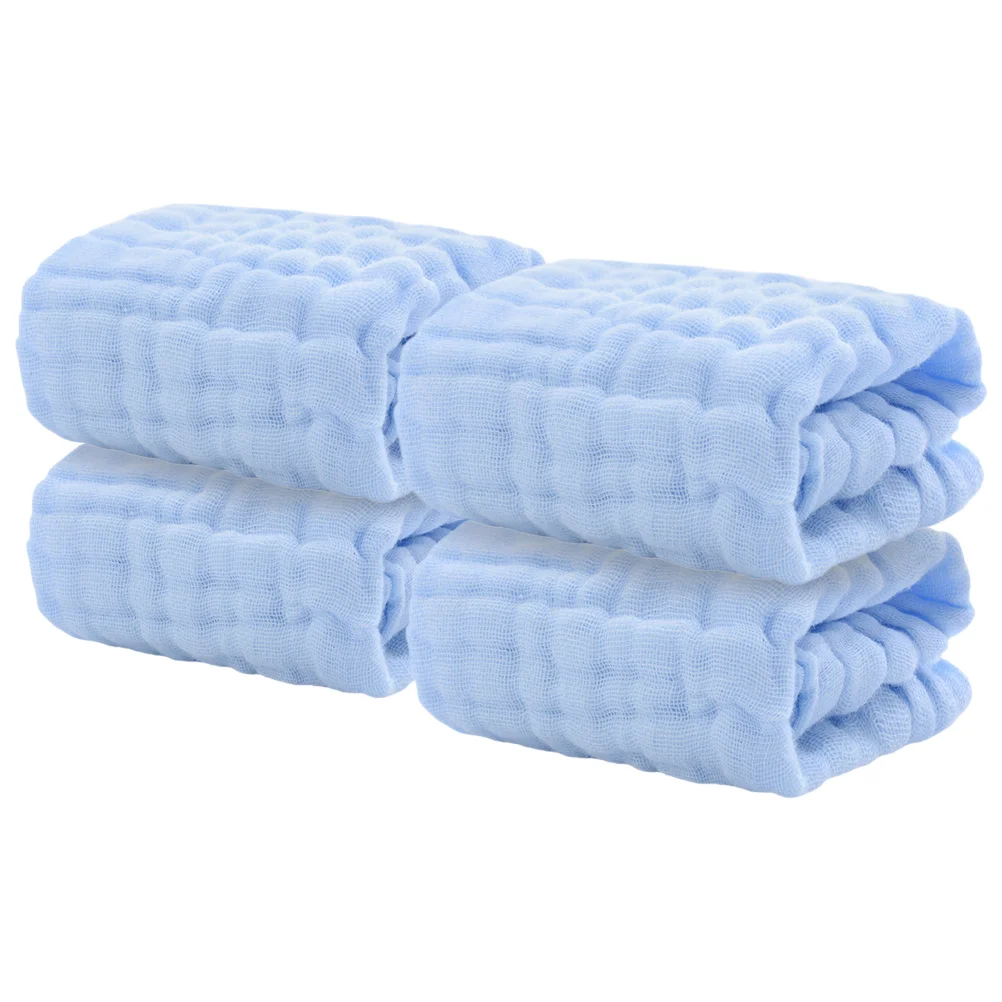 

5 Pcs Saliva Towel Square Baby Washcloths Newborn Face Cotton Towels Bath Hand Burp Soft Muslin Bibs Drool