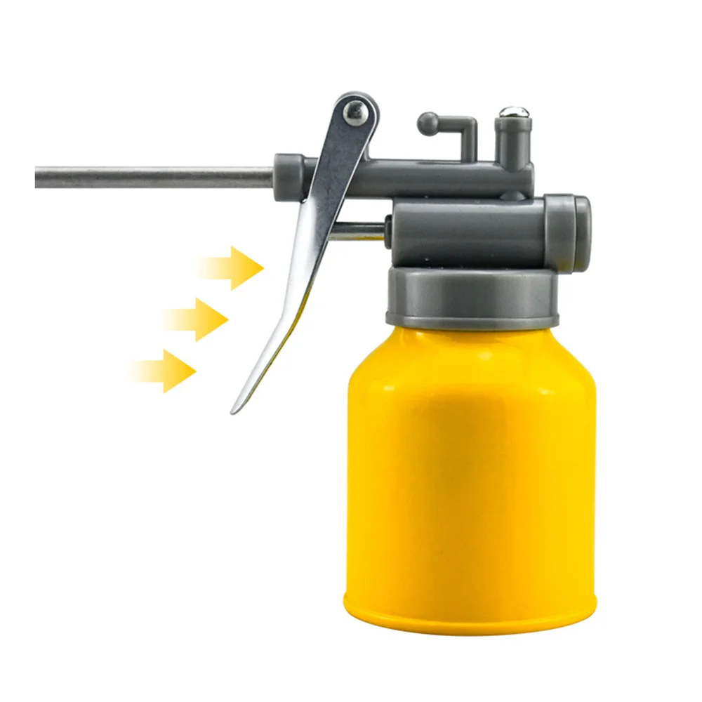 

Oil Can High Pressure Hand Pump Oiler Lubrication Metal Gun For Lubricants Oiler With Oil Spray Hose Car Oil Pot Bottle