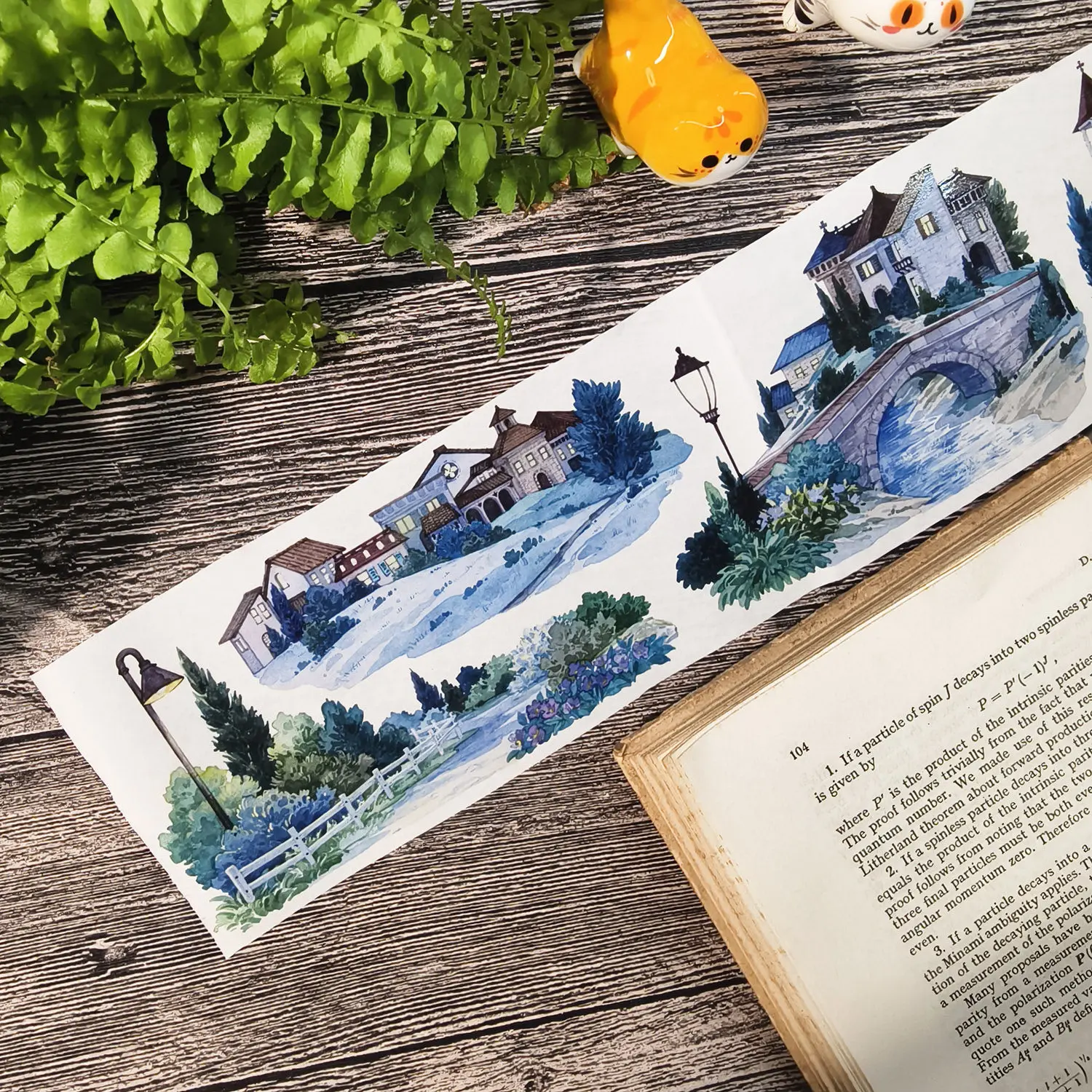 

Washi Pet Tape Night Landscape Cloud Architecture, Dusk Light Whispering,