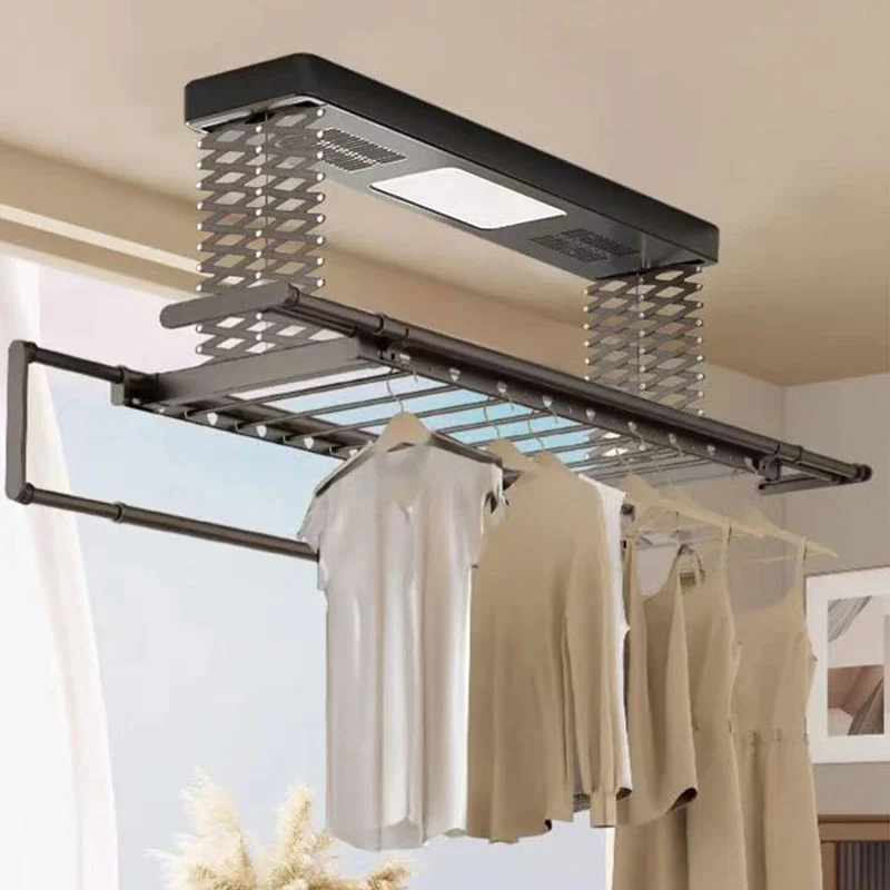 Intelligent Electric Clothes Drying Rack Remote Control Automatic Hanging Laundry Dryer For Household Use