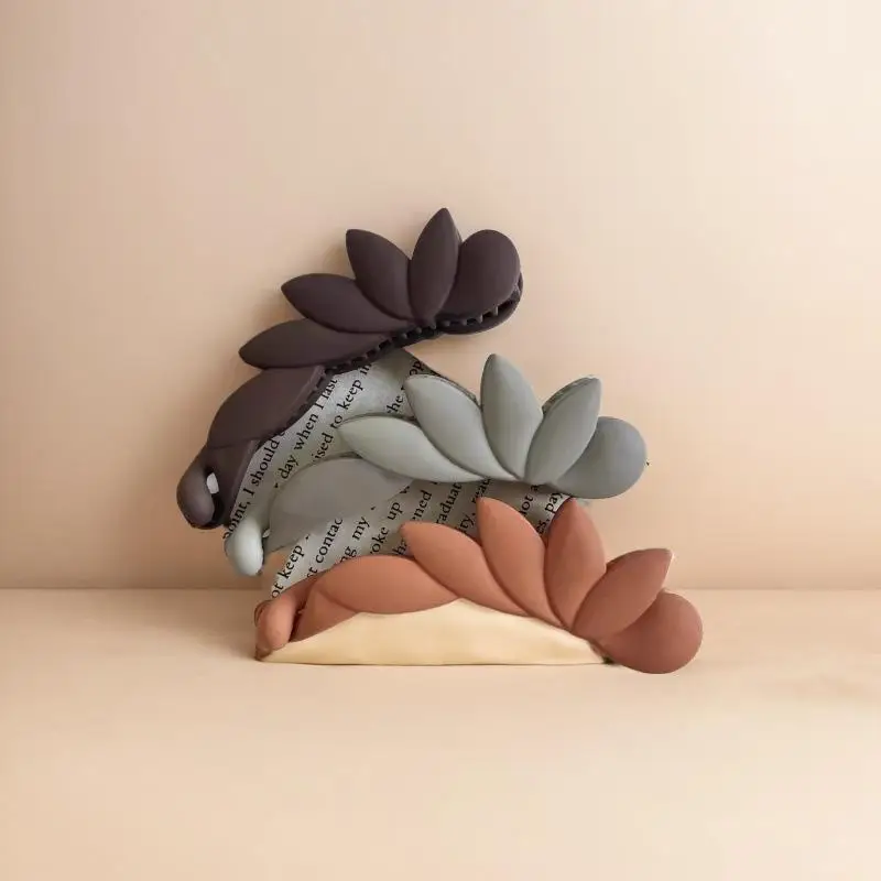 Modische matte Bananenklammer, Pferdeschwanzhalter, einfache Haarspangen für Frauen und Mädchen, koreanische Haaraccessoires – Detail 4