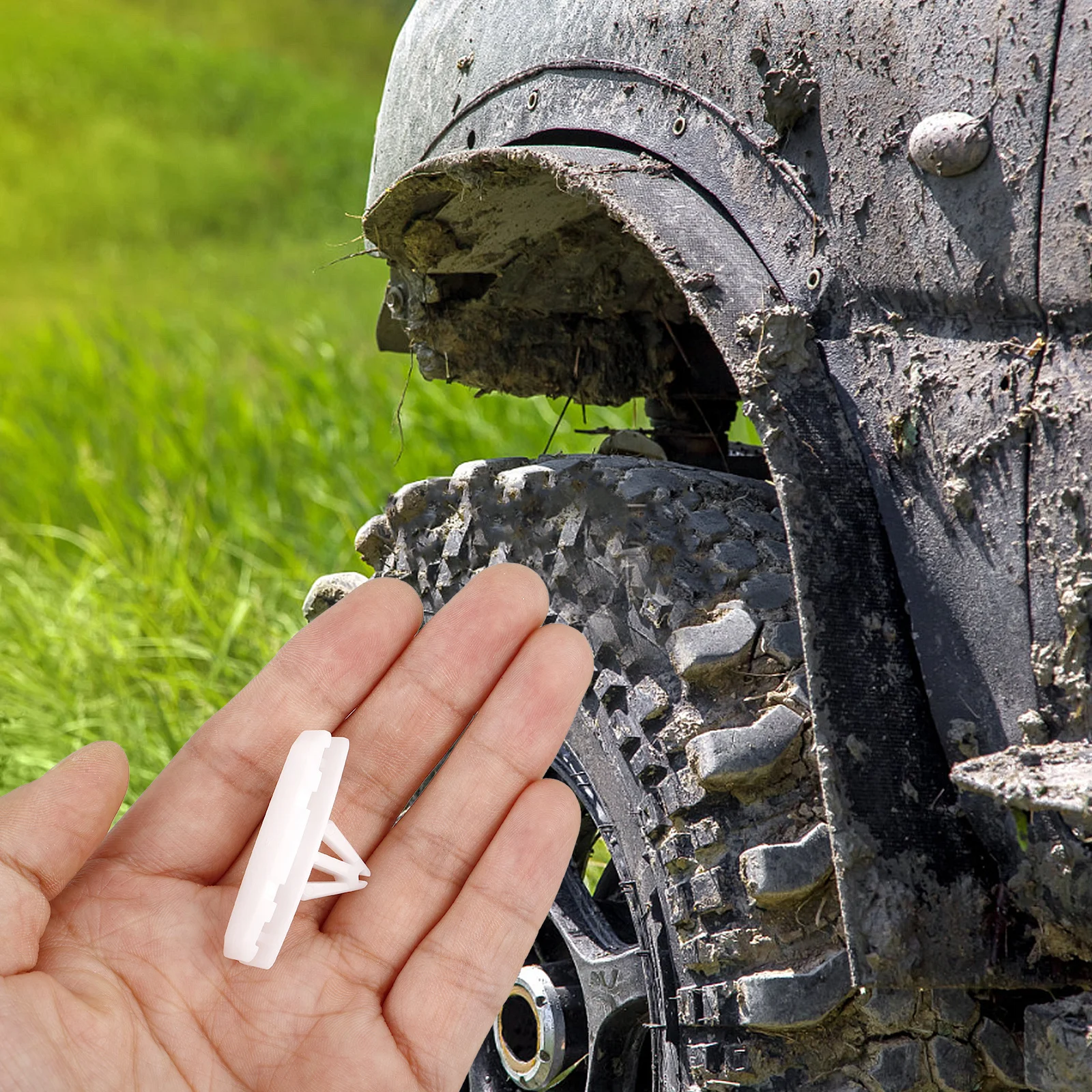 

6Pcs Mud Flap Protector Plate Fixing Clips Splash Shields Guard Under Car Plastic Durable Fit for Jeep Secure
