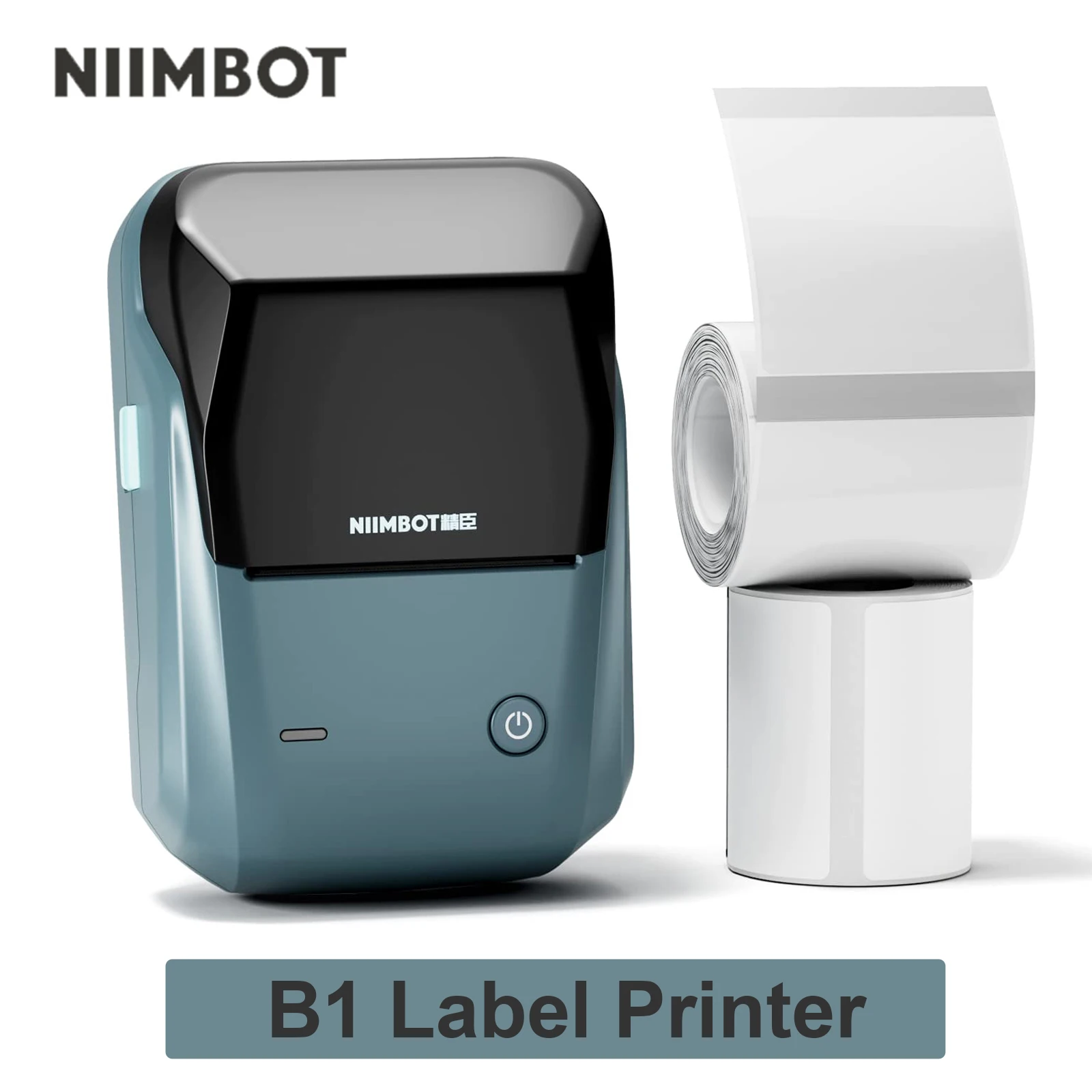 Niimbot เครื่องพิมพ์ฉลากแบบพกพา B1เครื่องพิมพ์สติกเกอร์แบบติดด้วยความร้อนขนาดเล็กเครื่องพิมพ์สติ๊กเกอร์บาร์โค้ด UV ราคาพกพา