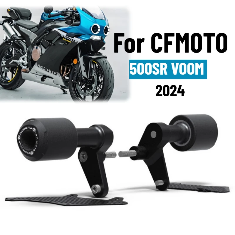 

Falling Protection For CFMOTO 500SR VOOM 2024 500 SR Motorcycle Crash Bobbins Frame Slider Fairing Guard Crash Pad Protector