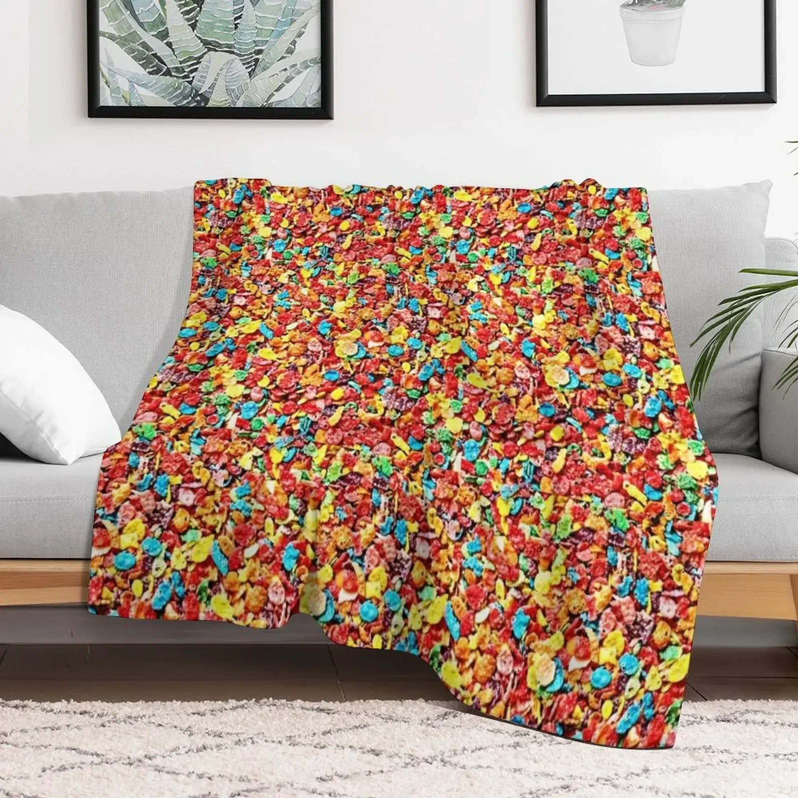 

Fruity Cereal Throw Blanket anime Bed Fashionable Blankets
