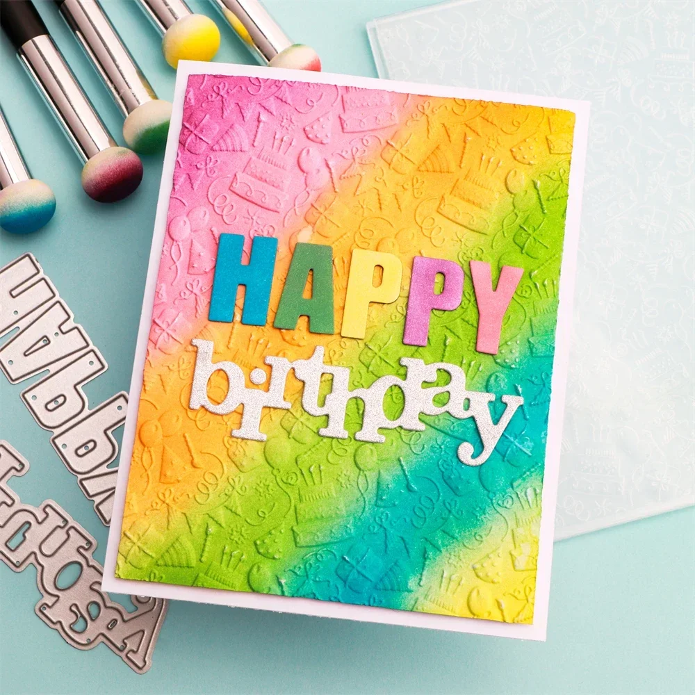 3D Embossing Folder Easter Celebrate Cake Valentine's Day Love Background for DIY Adding Textured To Paper Craft Making Stencil