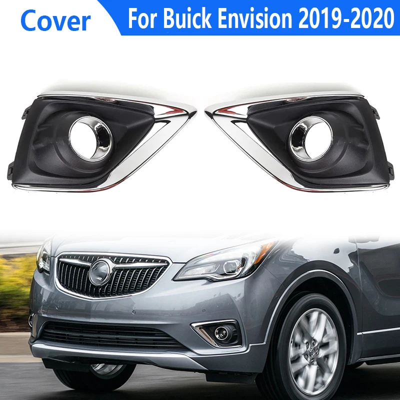 For Buick Envision 2019 2020 Car Front Fog Lamp Front Bumper Fog Lamp Frame Cover Fog Lamp Trimming Bezel Cover