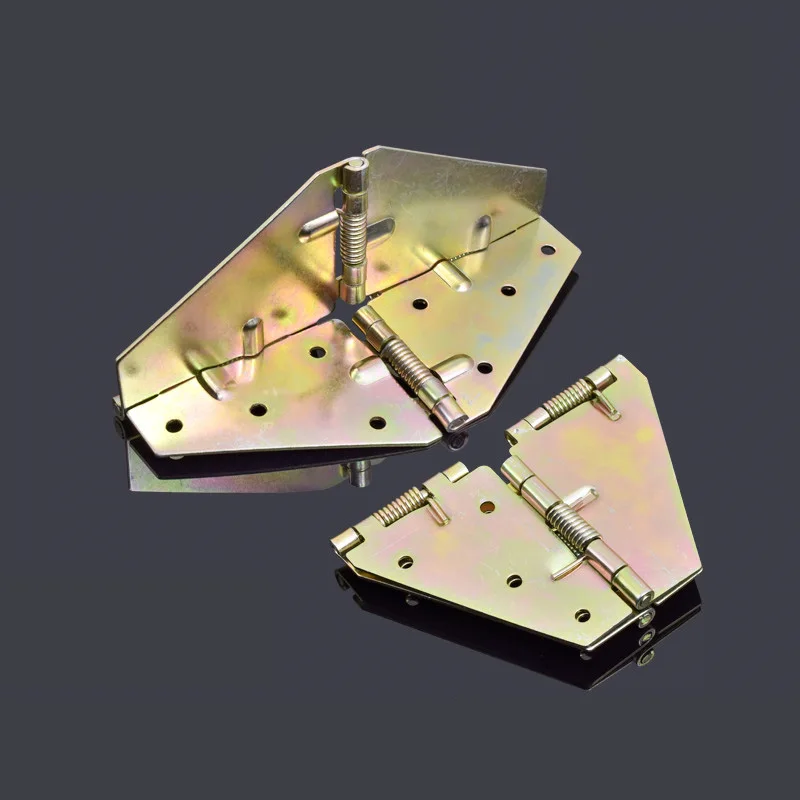 2PCS Butterfly Hinge Round Table Support Folding Dining Table Cross Spring Hinge 180 Degree Tabletop Flip Panel Furniture Hinge