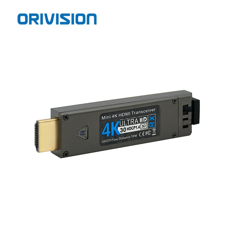 Mini 1KM HDMI a extensor de fibra 4k30 YUV444 10Gbps personalizado 20km extensor HDMI de fibra óptica
