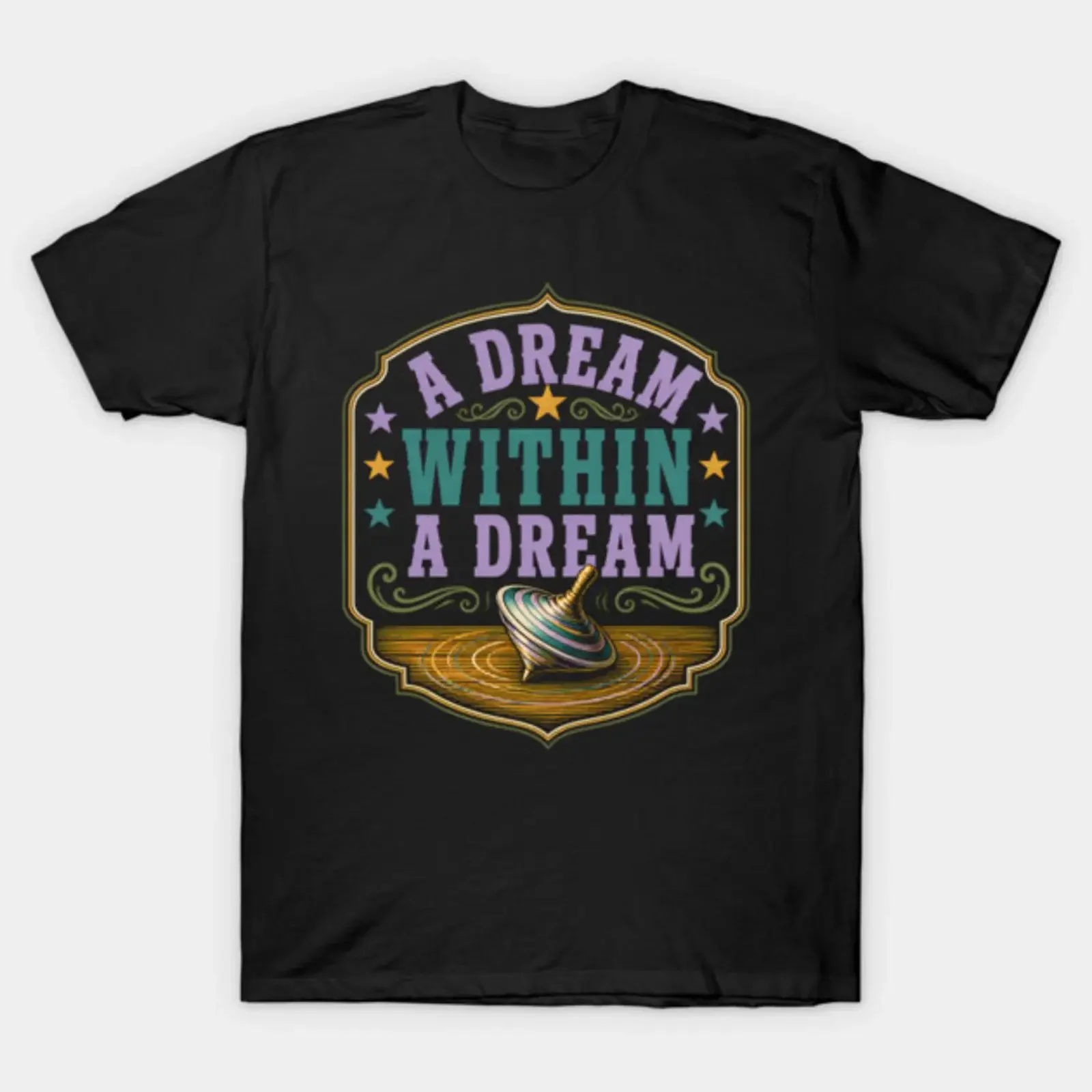 A Dream Within Sci Fi Thriller Art T Shirt vintage Washed Comfortable fashion homme Unisex Stylish Top For Everyday Wear