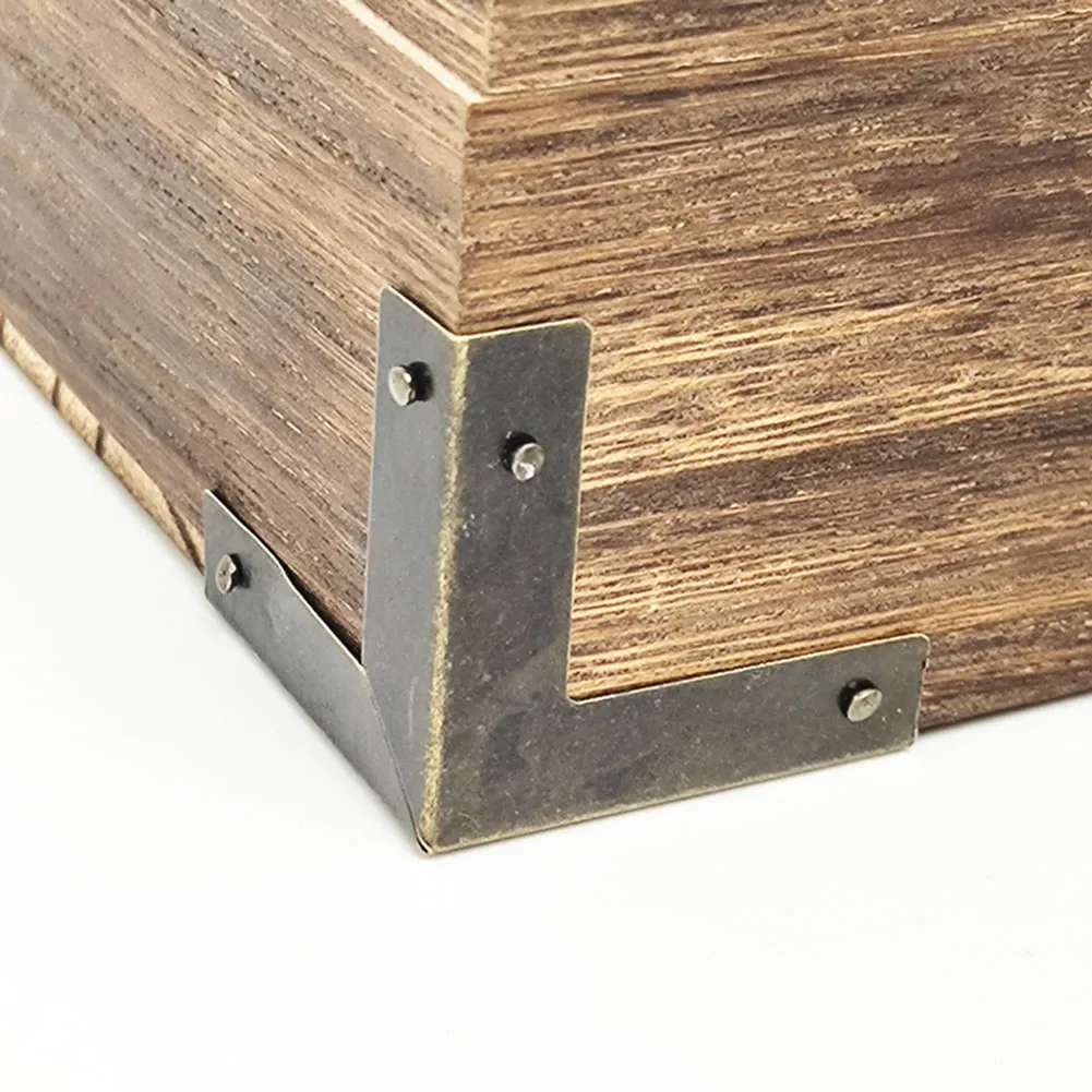 For Luggage Iron Corner Guards Antique Hardware For Antique Style 46*32*32mm Antique Bronze Finish Easy Installation