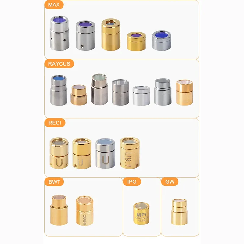 Max Original D12.8H9.4mm 0-6KW Laser Source Output Connector Protective Cap Group for Max IPG Fiber Cutting Machine