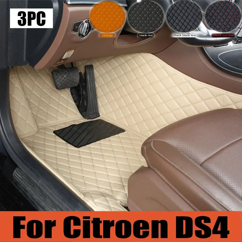 

Car Floor Mats For Citroen DS4 DS 4 NX 2010~2018 Anti Dirty Pad Durable Rugs Leather Mat Waterproof Carpets Car trunk mat 2017 0