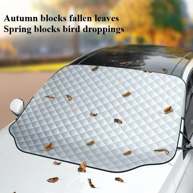 Car Windshield Snow Sun Shade Waterproof Protector Front Windscreen Cover Summer and Winter Dual-purpose Sunshade Snow Shiled