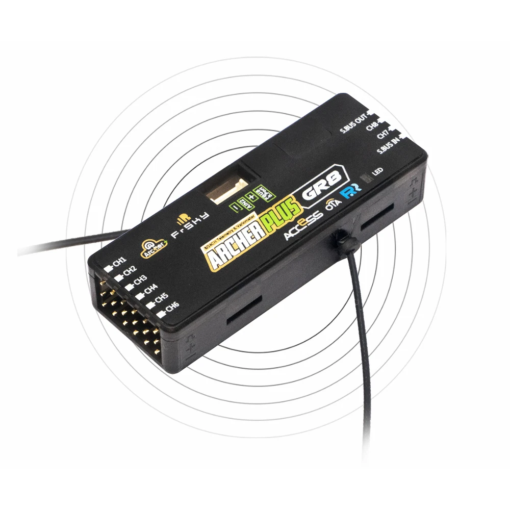 FrSky ARCHER PLUS GR8 Receiver - 8CH SBUS Redundant,  High-Precision Variometer, ACCESS/ACCST D16 for FPV Drones, RC Gliders