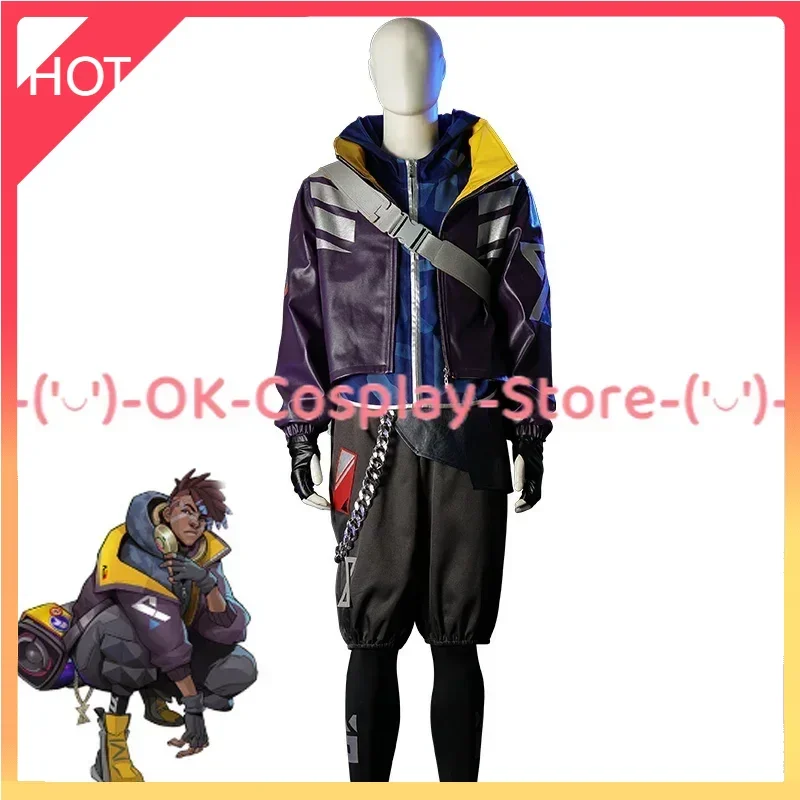 

[Custom Made] Game LOL True Damage Ekko Cosplay Costumes Fancy PU Hoody Coat Jacket Pants Halloween Carnival Uniform Men Outfit