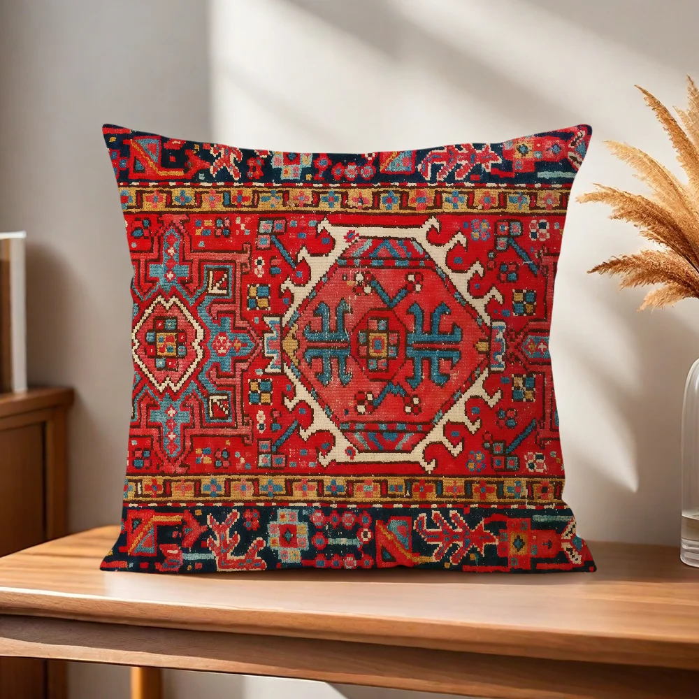 Retro-Ethno-Stil Kissenbezug für Zuhause, Sofa, Wohnzimmer, Büro, Café, Auto – Detail 7