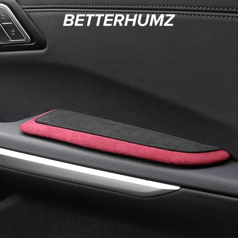 For Mercedes Benz W205 W204 W211 W212 W213 W203 W176 W177 CLA Door Armrest Elbow Support Pad Made of Alcantara Car Accessories