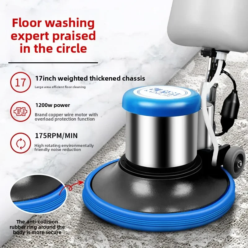 TQH Hand-Push Multi-Functional Industrial Commercial Floor Scrubber Hotel Carpet Cleaning Machine Factory Floor Brushing