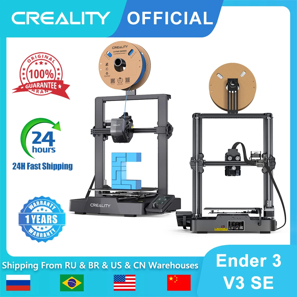 Creality Ender 3 V3 SE 3D-Drucker 250 mm/s Max. Druckgeschwindigkeit Sprite Direct Extruder CR Touch Auto Leveling Dual Z-Achsen-Drucker