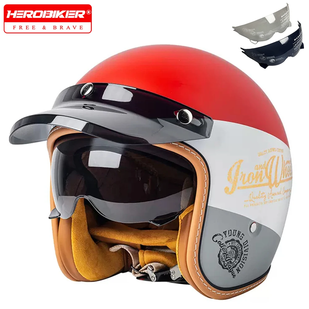 

Women Motorcycle Helmet DOT Certification Moto Helmet Open Face Men Capacete De Moto ABS Material Motorbike Helmet