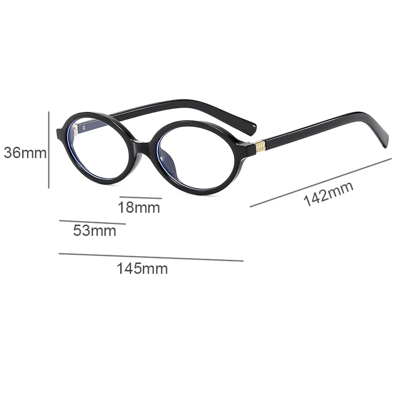 Oval Shape Women's Reading Glasses Frame Luxury Brand Vintage Retro Leopard Eyeglasses Men Anti Blue Light Presbyopia Eyewear