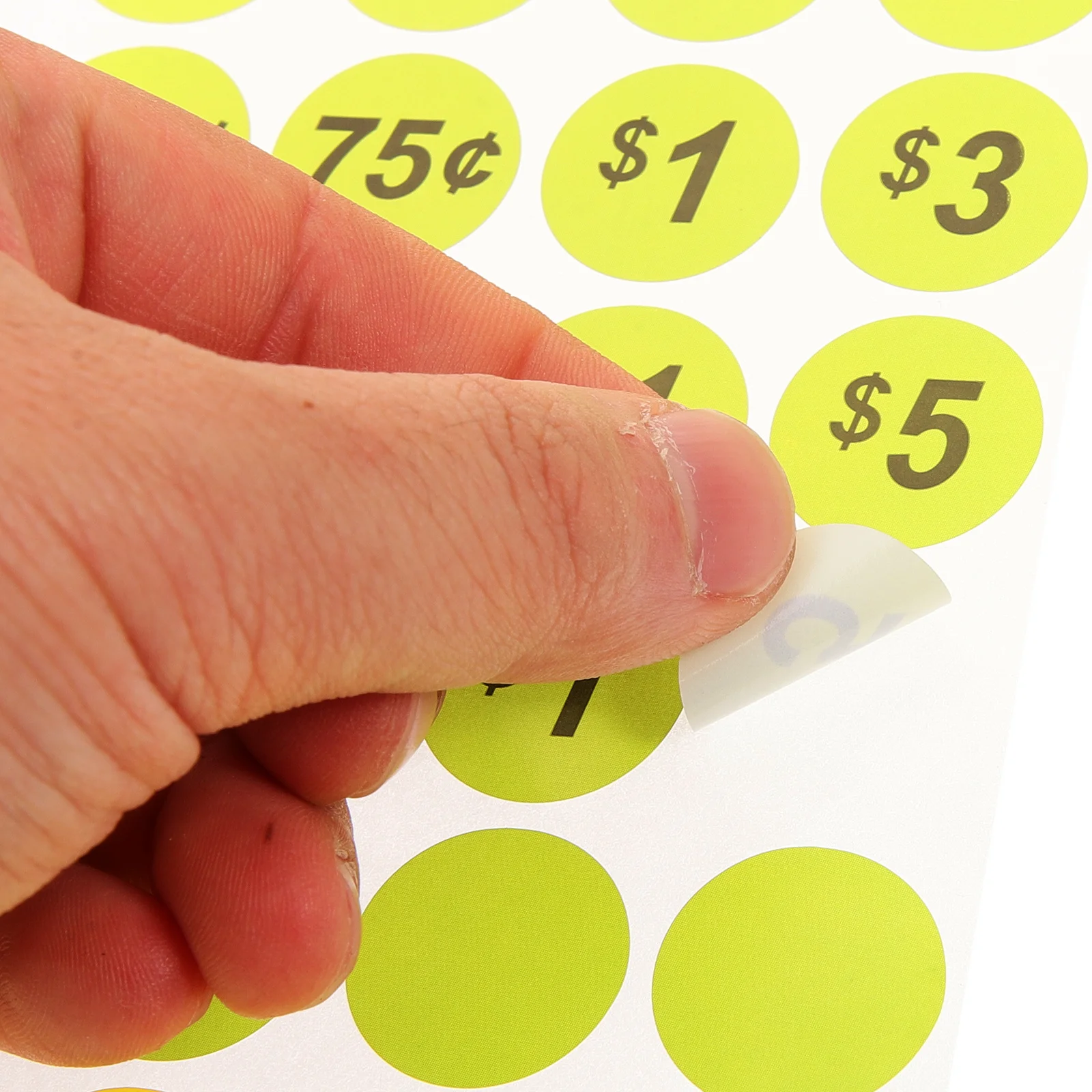 

10 Sheets Price Stickers Round Bright -Adhesive Sale Pricing Labels for Supermarket Retail Store Small Business Market