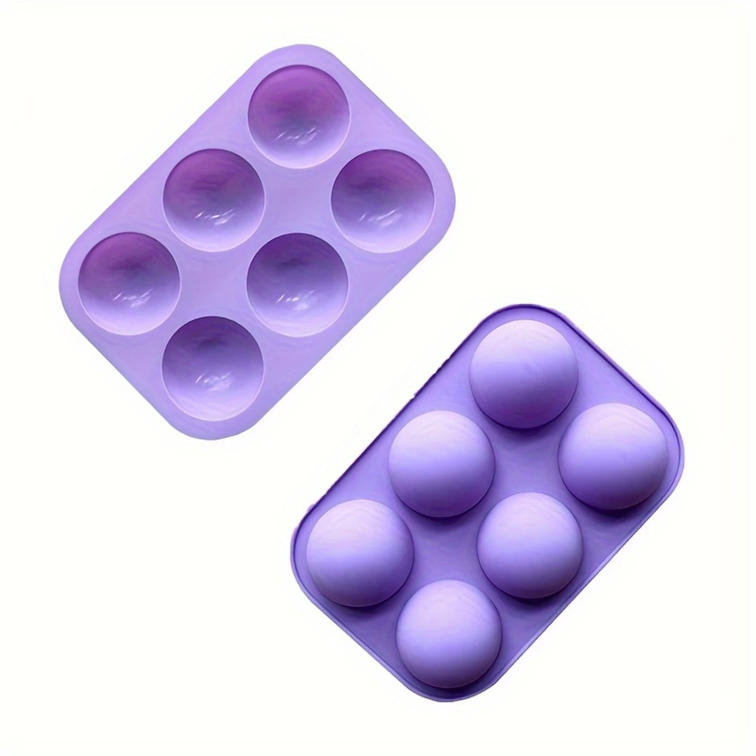 5pcs/set Half Ball Shape Silicone Mold For Baking Bakeware Silicone Form Mold For Chocolate Candy Mousse Cake Moulds Cement mold