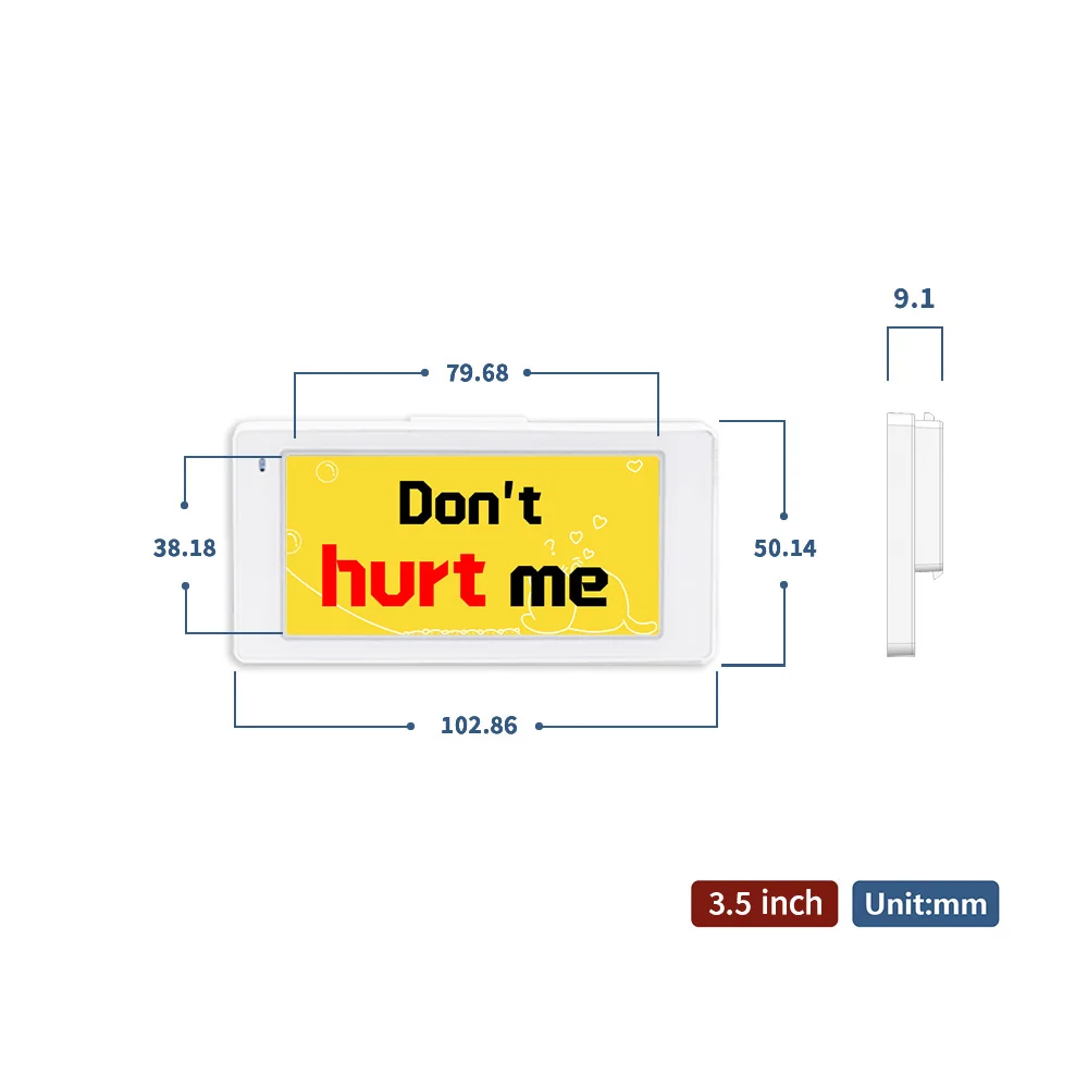 Price tags with string 3.5" electronic price tag clothes Ble price tags
