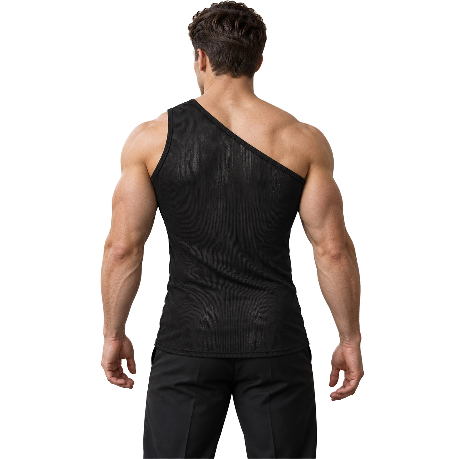 Męska asymetryczna kamizelka s – Tank Top Ribbed recenzja i cena