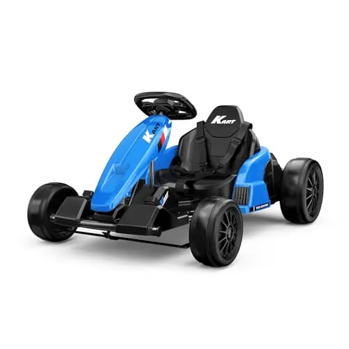 24V Electric Go Kart, 2Pack Kids Drift Kart with Dual 85W Motors, 11.2 MPH & 60+ Min Ride Time, Adjustable Seat &