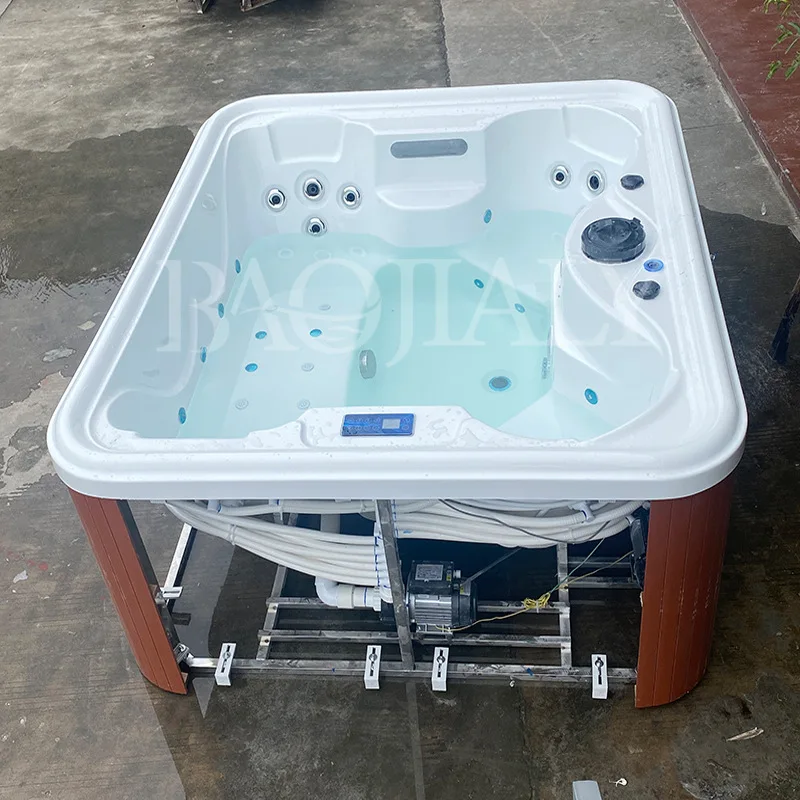 Piscina grande al aire libre transfronteriza Jacuzzi 4 personas surf masaje termostático bañera exterior spa bañera acrílica
