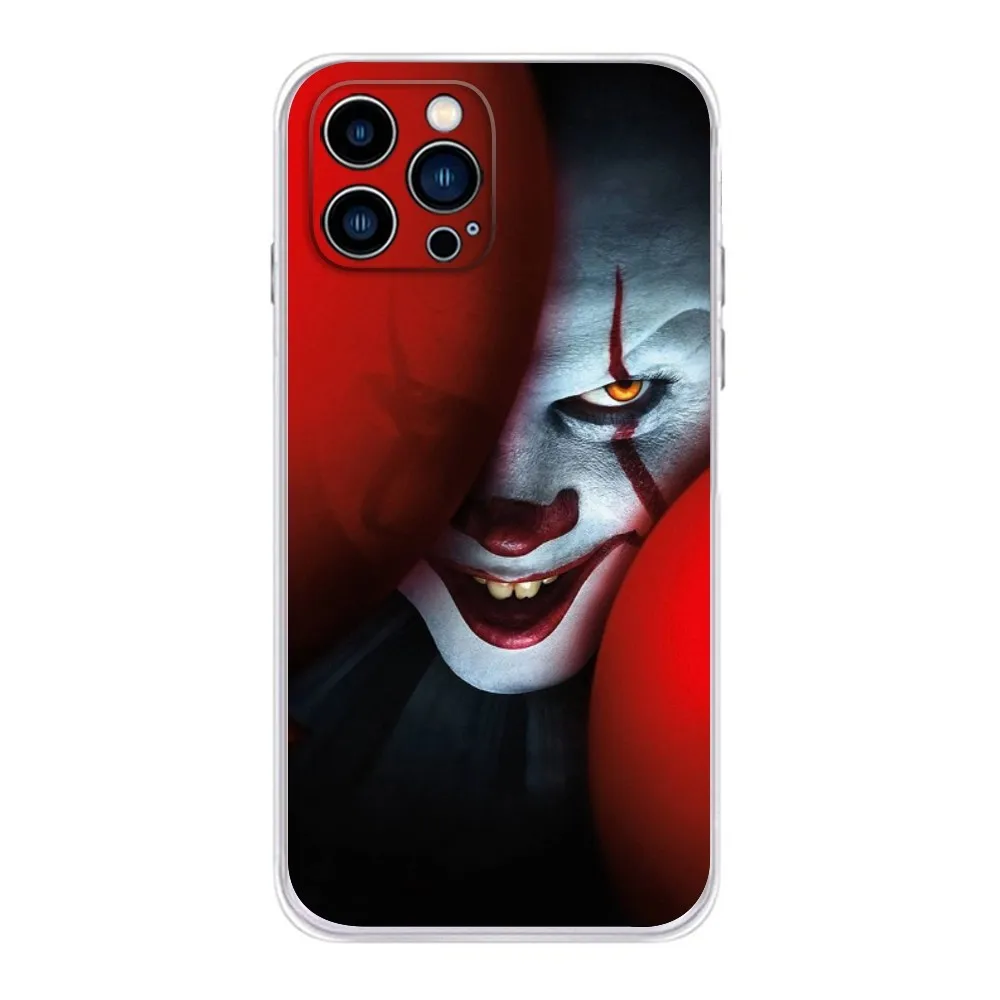 Horrible Movie P-Pennywise Phone Case  For IPhone 15,14,13,11,12 Pro Max Mini X XR XS 7,8 Plus SE Transparent Cover