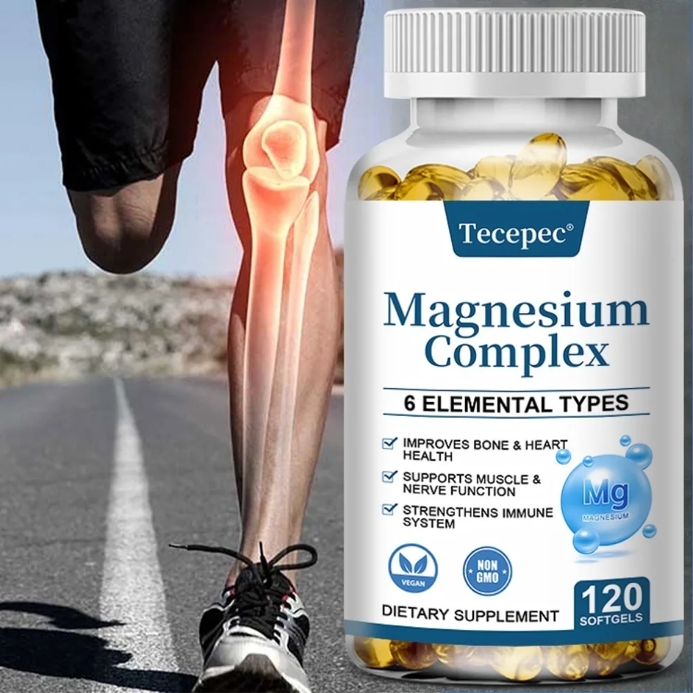 High Potency Magnesium Supplement for Bone & Muscle Health, Whole Body Support, 120 Count