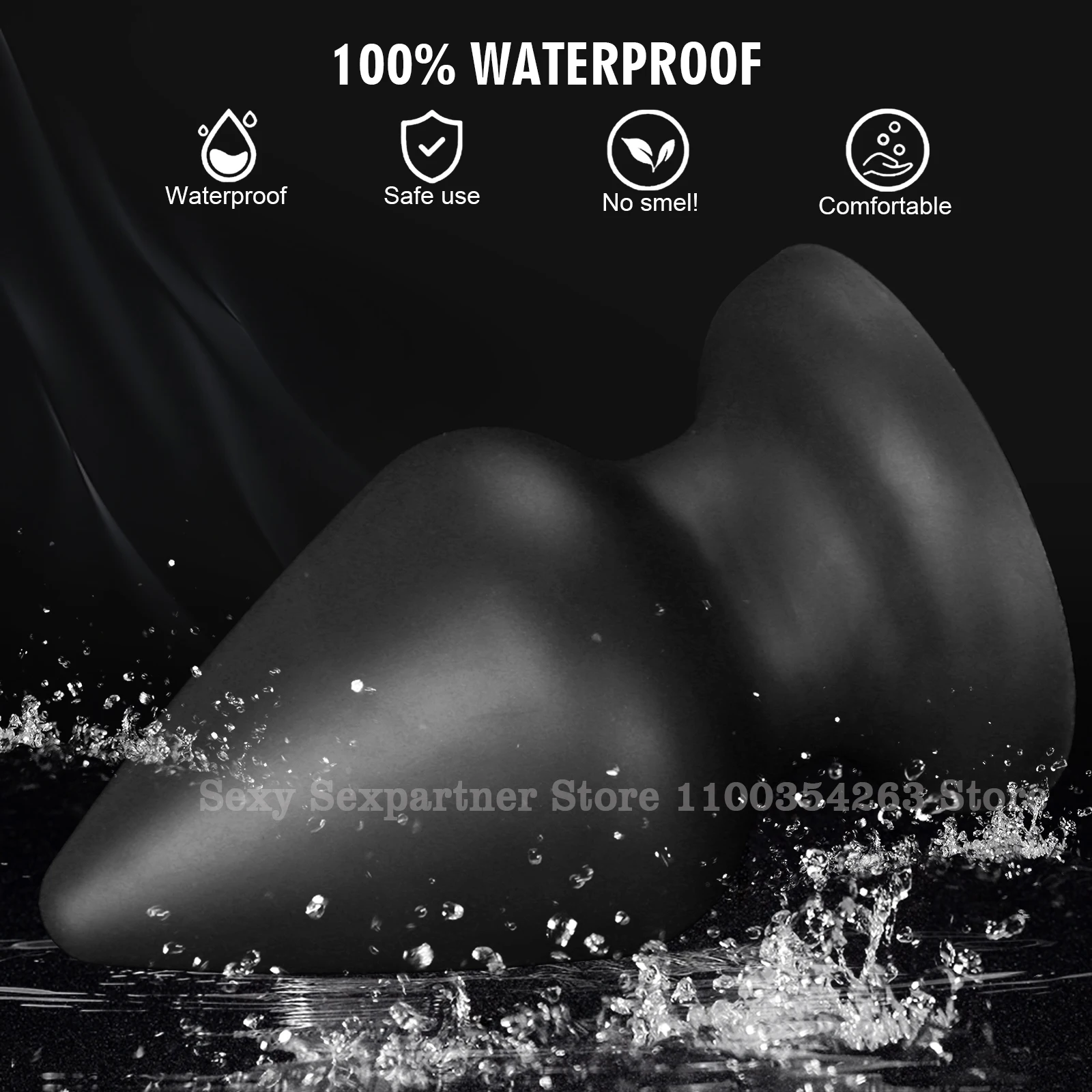 Soft S-XXXL Hge Anal Plug Silicone Anal Dildo Suction Cup Big Butt Plug,Anal Dilator 18+ Adult Anal Sex Toys for Women men Anus view 6