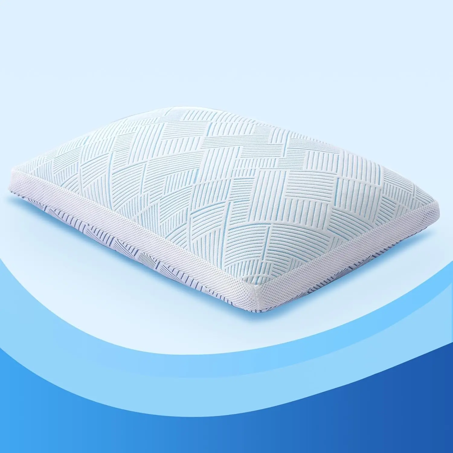 

Adjustable Cooling Bamboo Viscose Pillow Queen Size, Hypoallergenic Memory Foam for All Sleep Positions, Oeko-TEX Certified