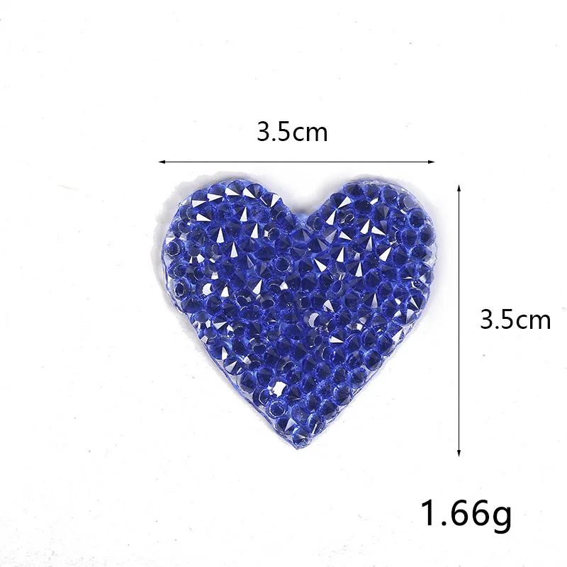 5pcs Iron On Rhinestone Heart Patches DIY Clothing Backpack Shoes Hats Shiny Pearl Appliques Stripe Badge T Shirts Stickers