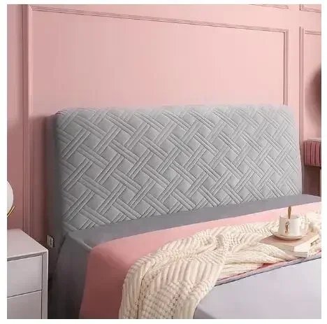 

Plush Headboard Cover Solid Color Soft Velvet Plush Thicken