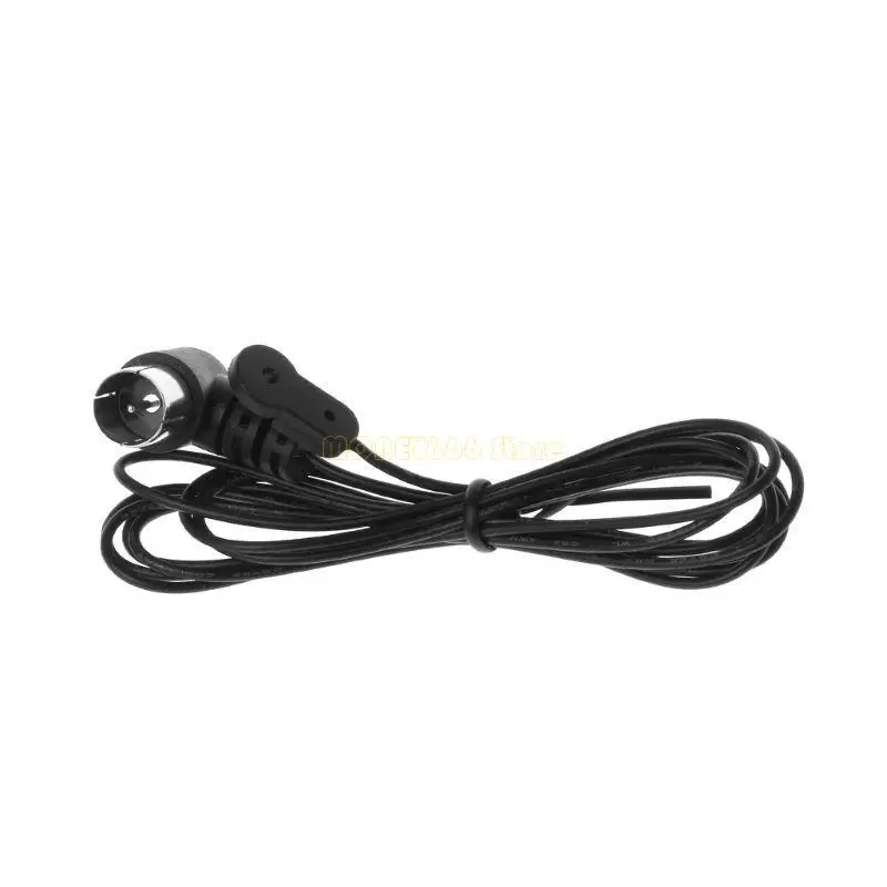 T 안테나 75 Ohm 라디오 쌍극자 공중 F 타입 남성 플러그 와이어 케이블 용 F62C FM 실내