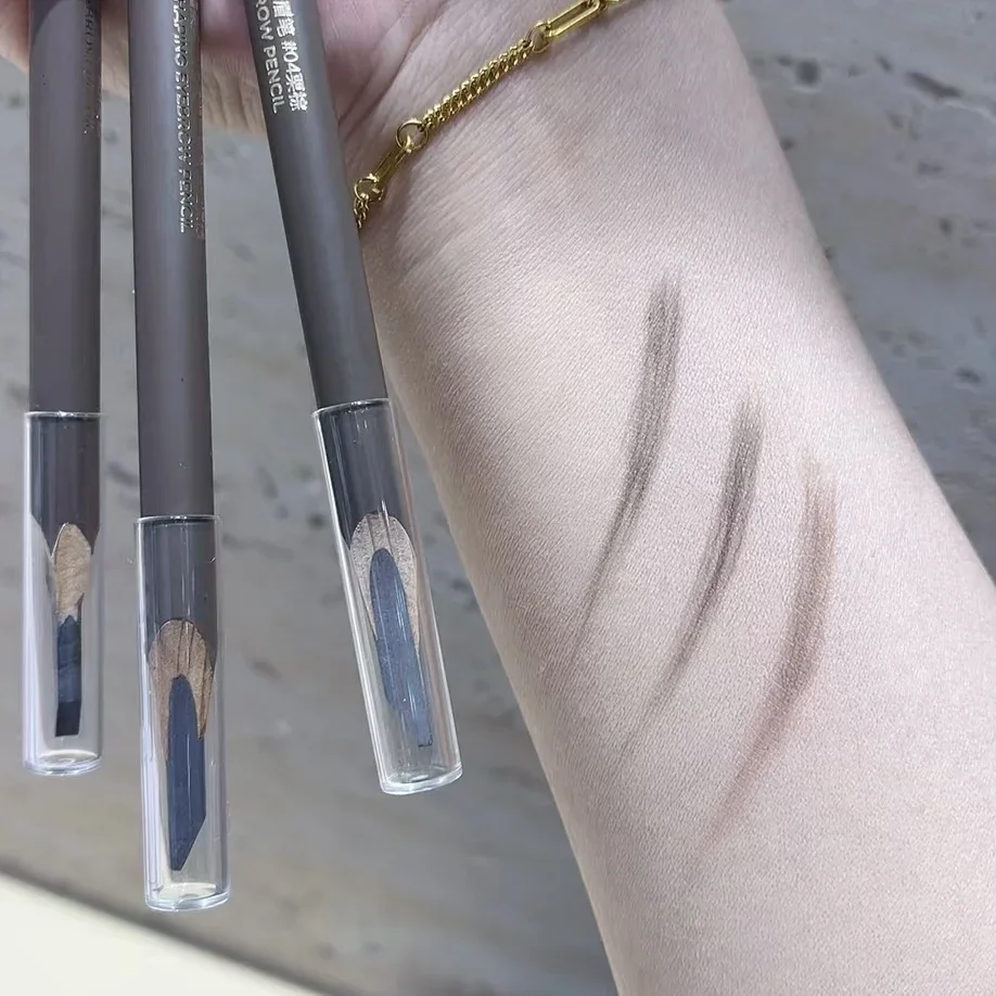 Judydoll Double Head Machete Eyebrow Pen Waterproof Long-lasting With Brush Condensed Non-fading Triangular Eye Brow Pencil